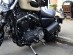 Black Leather Swingarm Single Side Pannier Saddle Bag for Harley Davidson Sportster